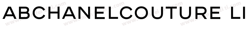 ABChanelCouture Light字体转换